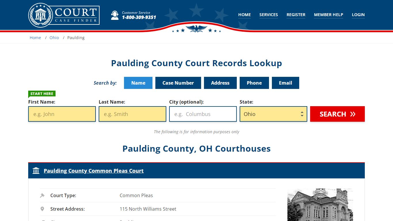 Paulding County Court Records | OH Case Lookup